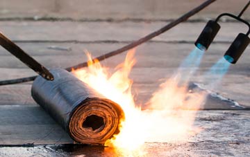 Red Bull asphalt flat roofing repairs